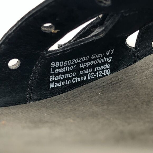 Dansko Sissy Sandals Sz 41 10.5 - 11 Leather Strappy Heel Buckle Platform Shoes - Picture 10 of 11